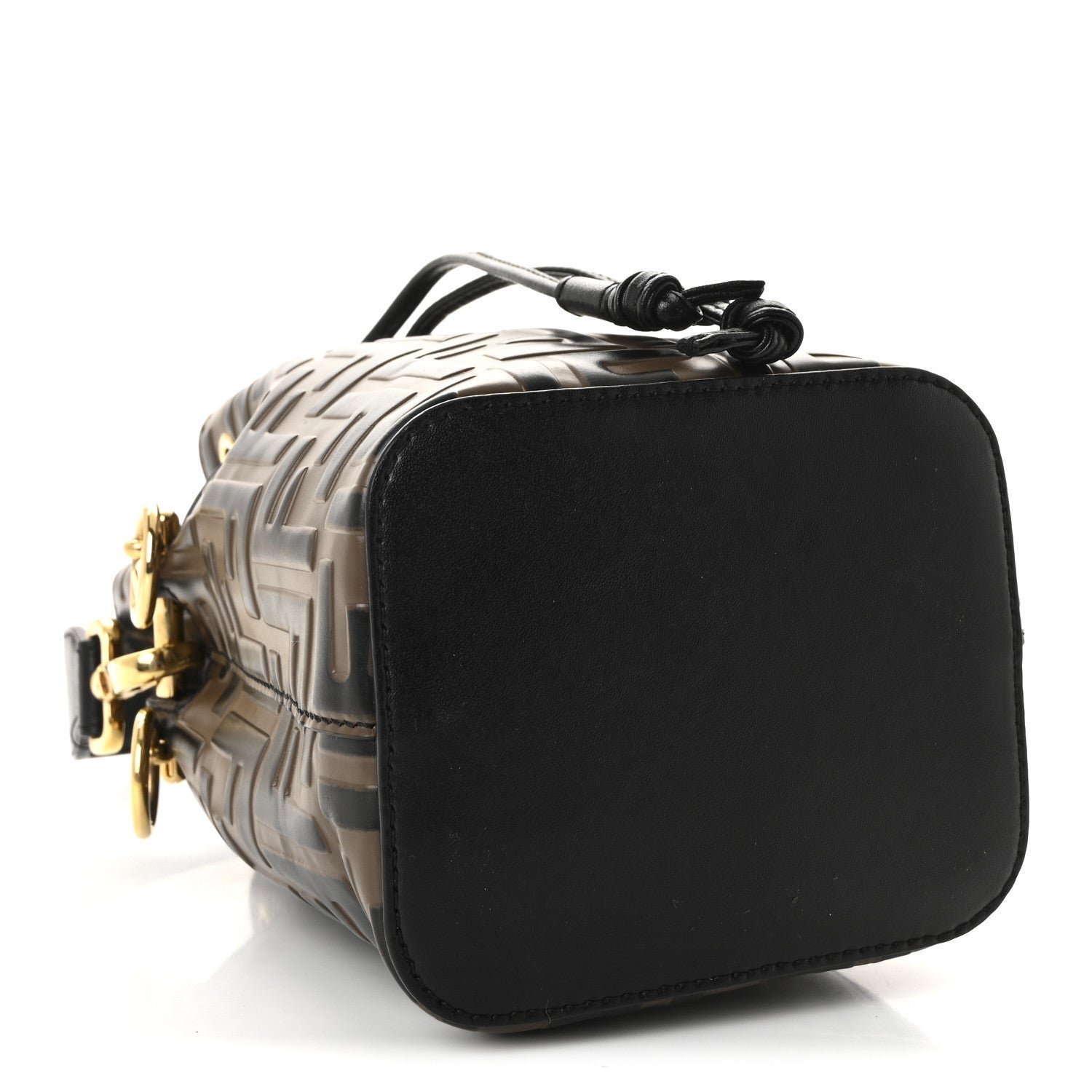 Fendi Vitello Liberty Bi-Color FF 1974 Embossed Mini Mon Tresor - Image 4