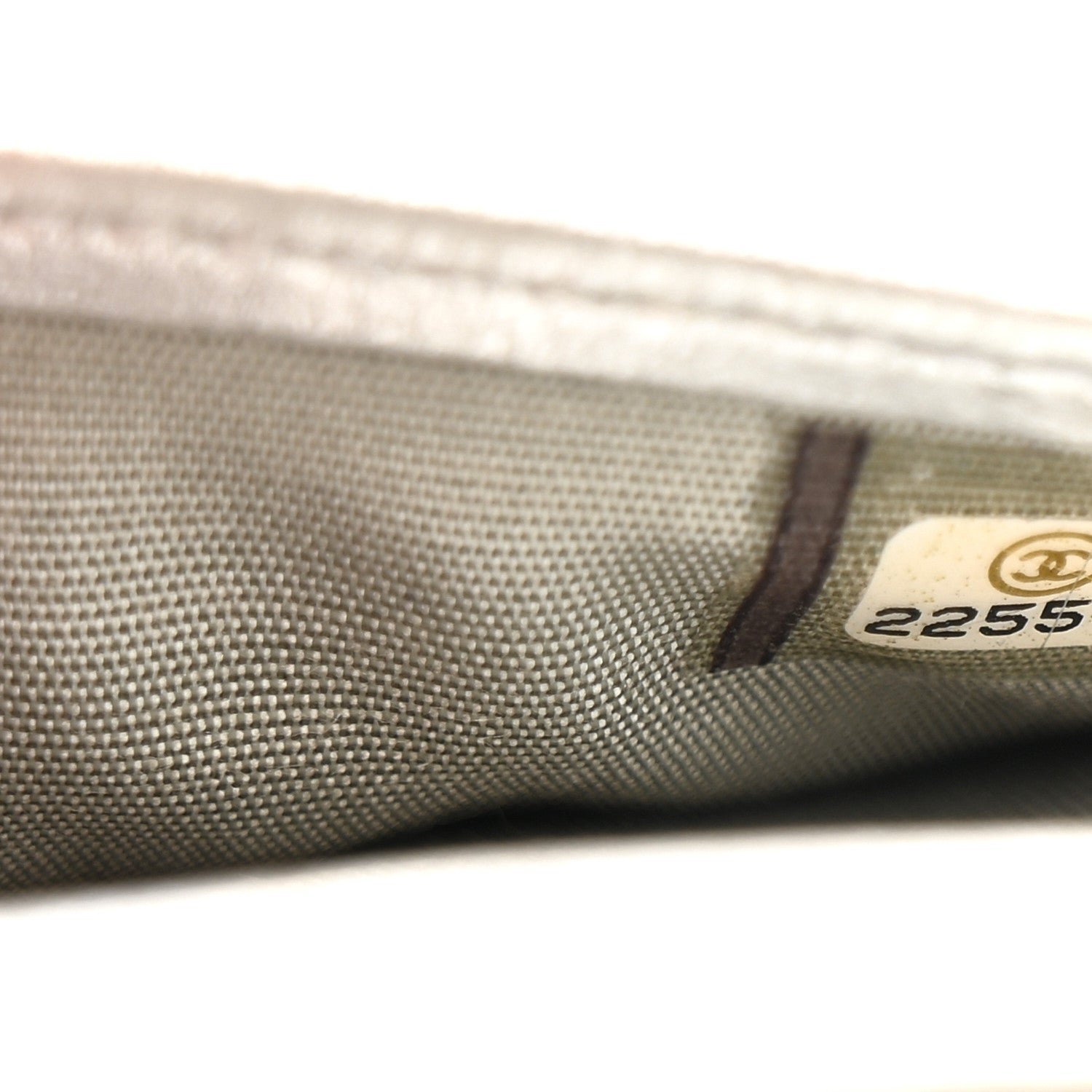 Calfskin Classic Card Holder Black Silver - Image 8