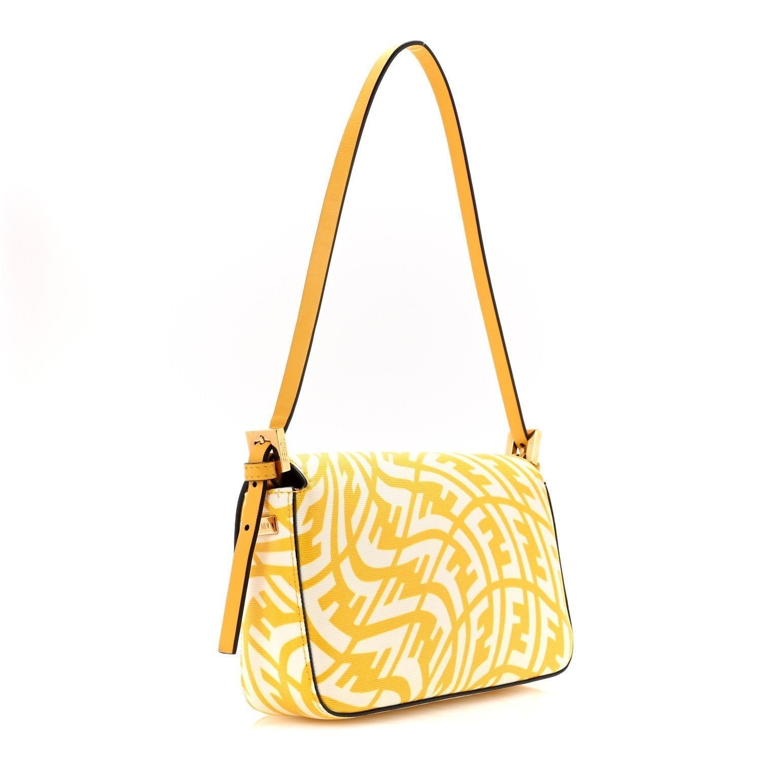 Fendi x Sarah Coleman FF Vertigo Baguette 1997 (Mimosa/White) - Image 3