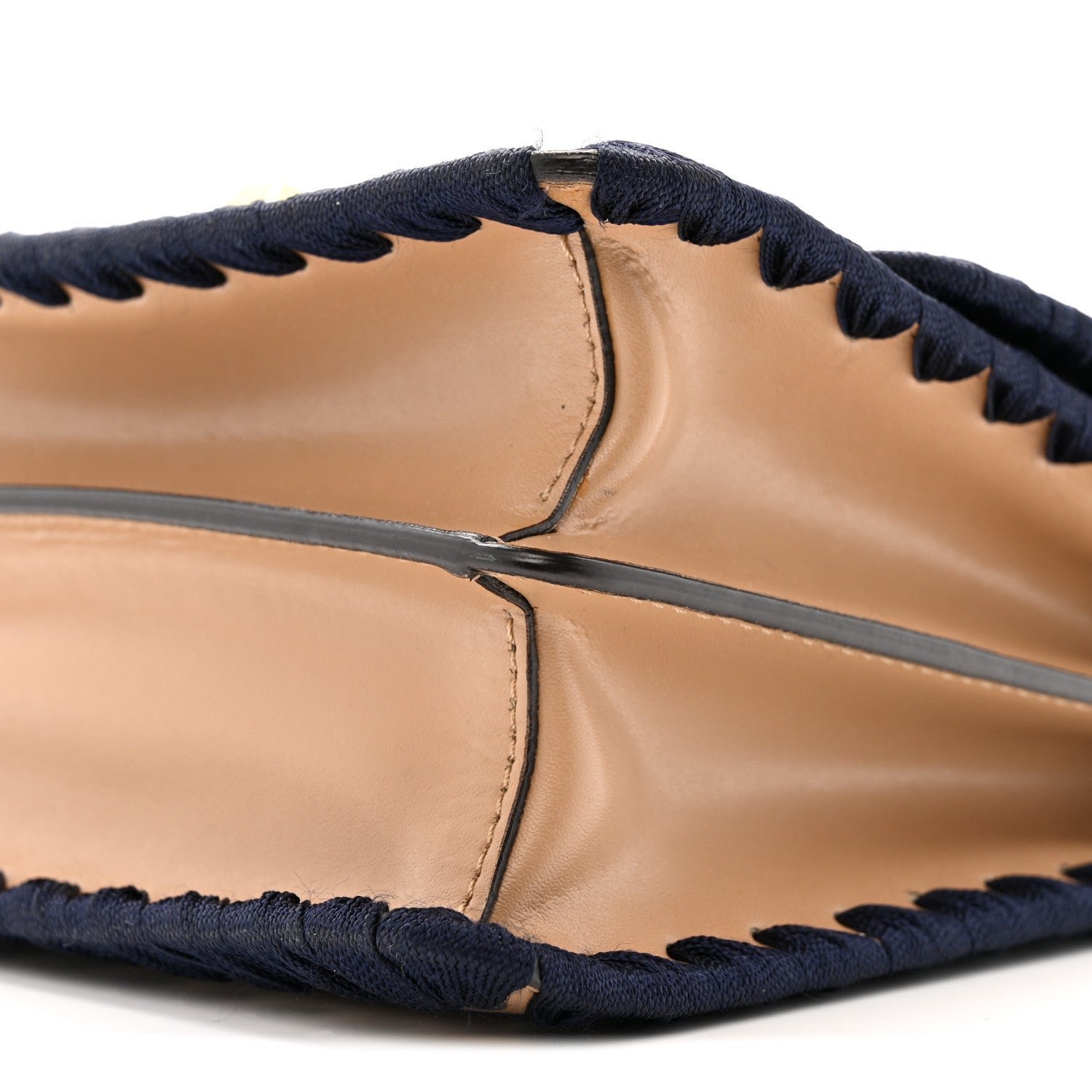 Fendi Vitello Liberty Lucido Ribbon Lace-Up Studded Small Kan I Shoulder Bag - Image 11