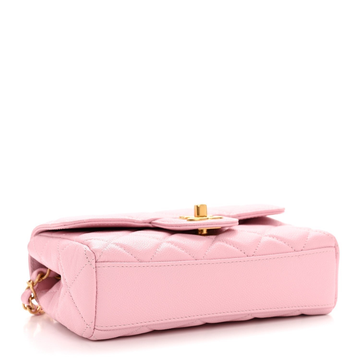 Caviar Quilted Mini Flap Light Pink - Image 4