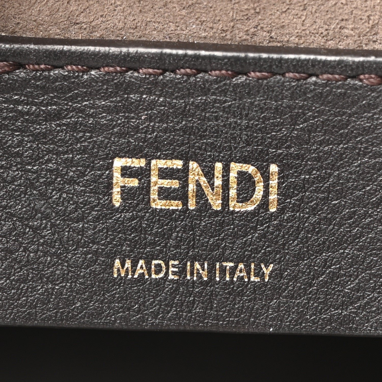 Fendi Vitello Liberty Bi-Color FF 1974 Embossed Mini Mon Tresor - Image 6