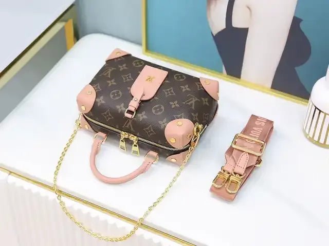 Louis Vuitton Petite Malle Souple Peach - Image 4