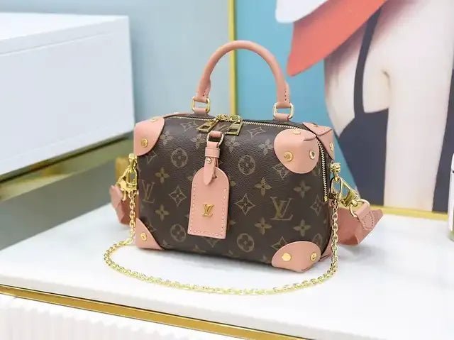 Louis Vuitton Petite Malle Souple Peach - Image 6