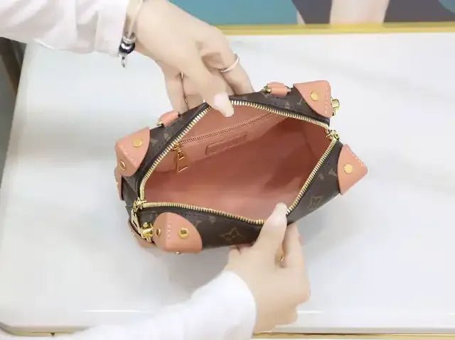 Louis Vuitton Petite Malle Souple Peach - Image 9