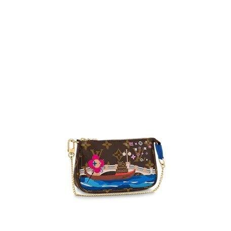 Louis Vuitton Mini Pochette Accessoires Blue