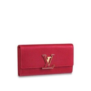 Louis Vuitton Capucines Wallet Scarlet Red